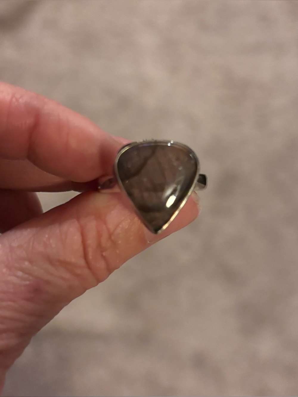 Purple Labradorite Ring - Picture 8 of 10